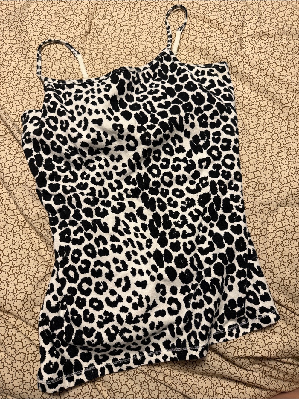 NWOT Express Black & White Leopard Print Cami